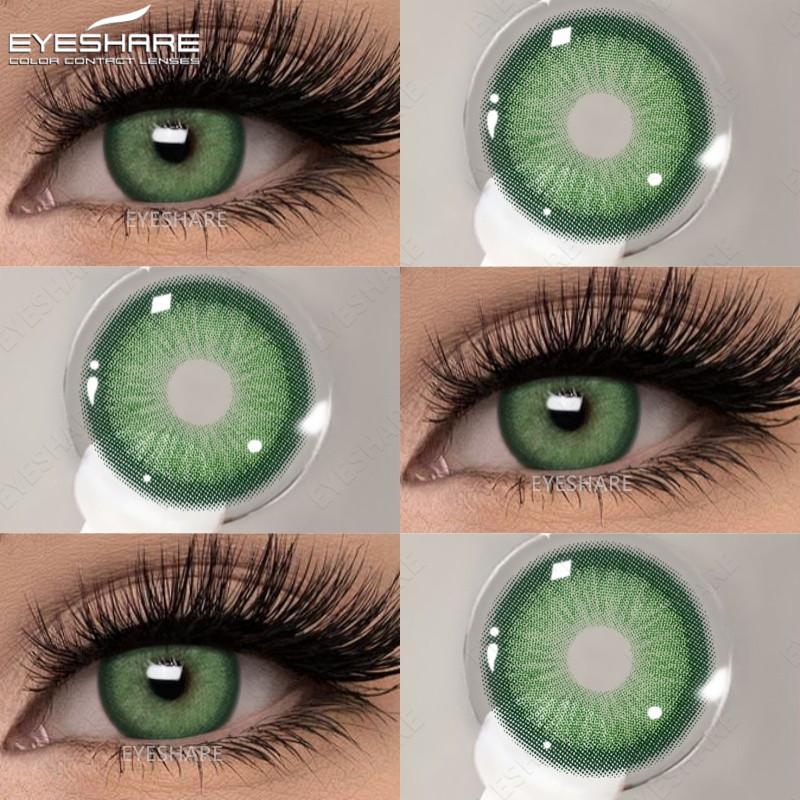 Eyes 1 Pair Colored Contact Lenses For Eyes Korean Brown Contact Lenses 14.5mm Big Eye Lenses Annual Student Beauty