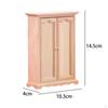 Bedroom Furniture Wardrobe Double Door Closet for 1/12 Dollhouse DIY Projects Child Accessories