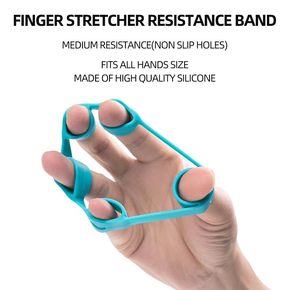 6pcs Adjustable Grip Strength Tool Set Forearm Finger Strength Recovery Hand Trainer Adjustable Count Setting Stress Relief Ball