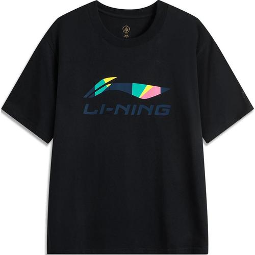 Li Ning LINING Серия Спортивный Тренд Футболки Унисекс Черный AHSUC27-3 EU XL