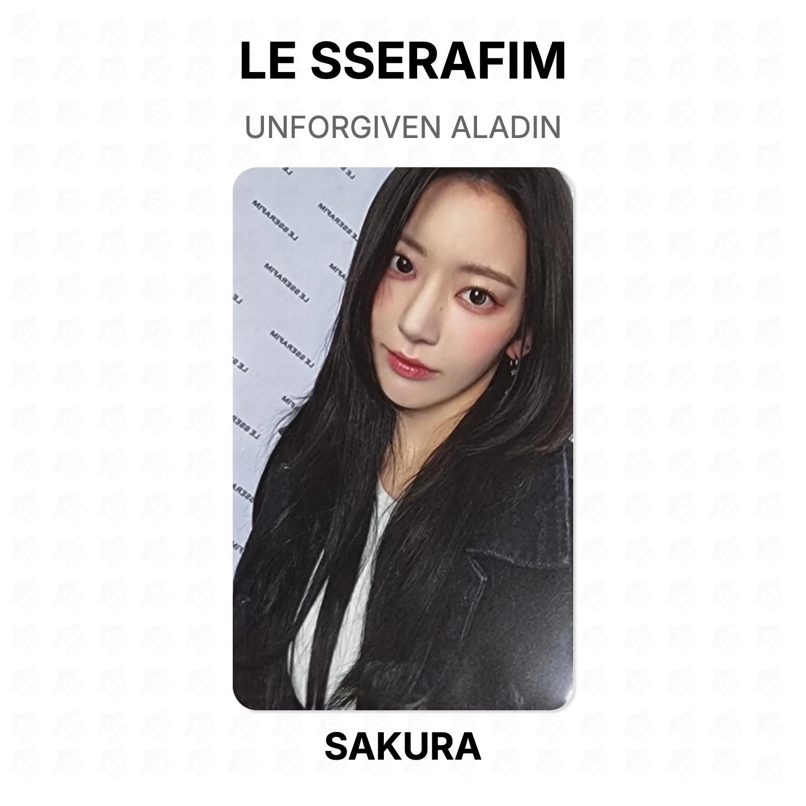 LE SSERAFIM UNFORGIVEN ALADIN Official Photocard SAKURA