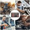 9Pcs Ball Head Socket Set with Extension Rod, Corrosion-Resistant Steel Socket Wrench Kit, Bi-Directional Rotation Tool