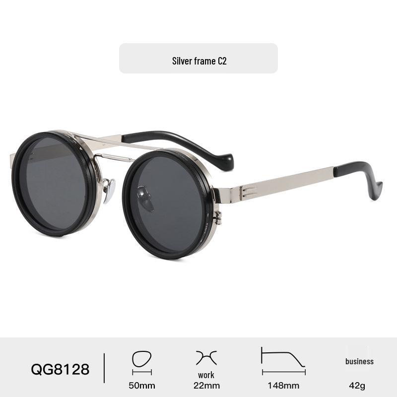 2025 Industrial Punk Style Sunglasses: New Camera ND Lens, Adjustable Multi-Level Polarizing, Prescription-Ready