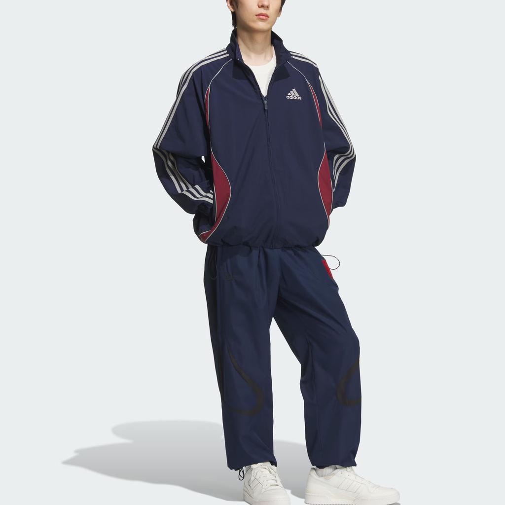 Adidas Ss25 Teamgeist Sports Loose Fit Stand Collar Long Sleeve Jacket Men Jackets KE5847