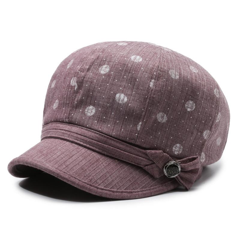 

Для женщин среднего и пожилого возраста, новая весенне-осенняя модная повседневная шляпа для мам, тонкая восьмиугольная шляпа, солнцезащитная шляпа для свекрови