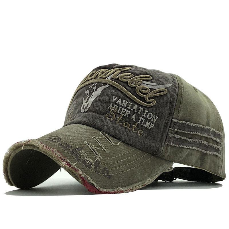 Popular old broken edge baseball cap washed full hat edged sun hat men's and women's new baseball caps