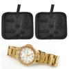 2 pezzi multifunzionale strumenti di riparazione orologi accessorio liscio borsa portaoggetti con cerniera
