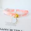 Colorful Cartoon Pet Collar With Bell Safety Buckle Cats Dogs Small Medium Pets