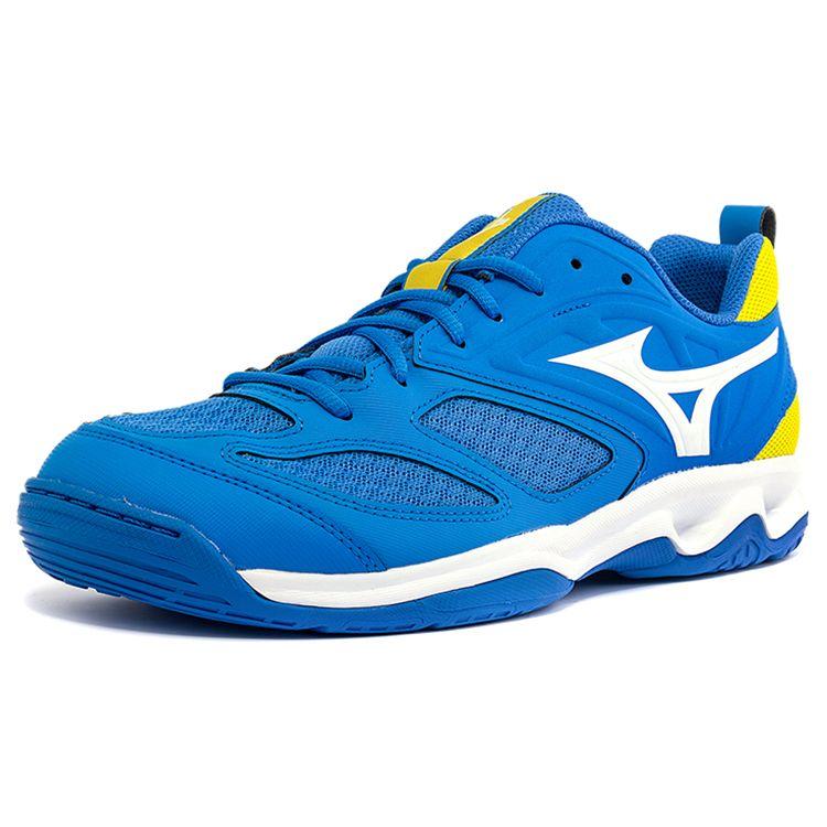 Mizuno Dynablitz Lightweight Breathable Low-Top Volleyball Training Shoes Unisex Sneaker Blue Yellow V1GA212247