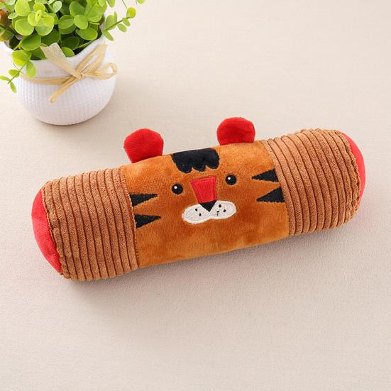 Pet Teeth Grinding Toy with Wrinkle Sound Mop Plush Texture Chewing Toy Emotional Comfort Lightweight Interactive Toy