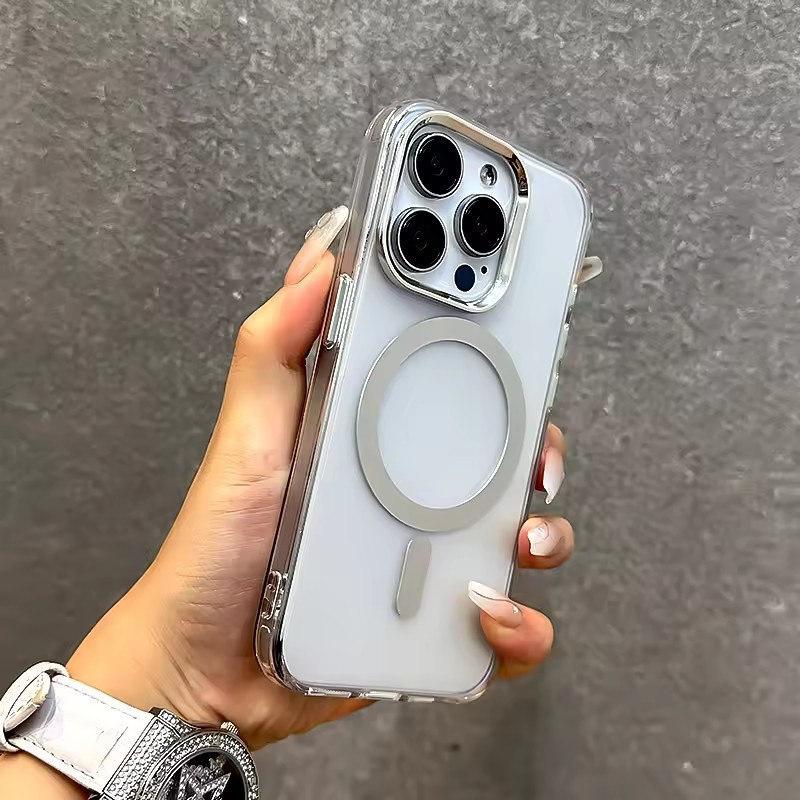 

Роскошный градиентный красочный чехол для iPhone 16 15 14 13 Pro Max 15Pro 14Pro 13Pro iPhone15 iPhone16 для Magsafe Charge Полные чехлы iPhone 13 разноцветный