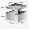 Flat And Ultra-thin Socket Stainless Steel Waterproof Power Socket Household Invisible Embedded Floor Socket