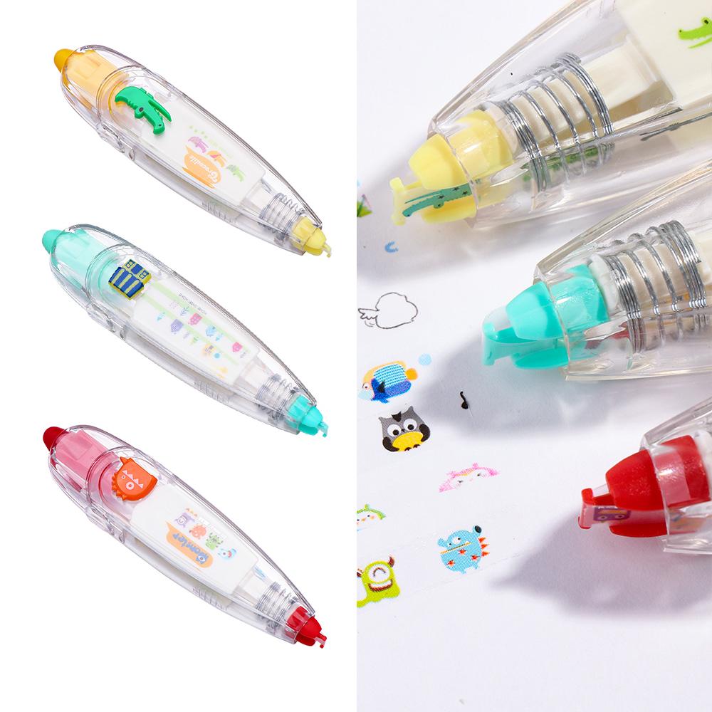 

Мультяшная книга, канцелярские принадлежности, корректирующая лента, украшение для дневника, обучающие принадлежности