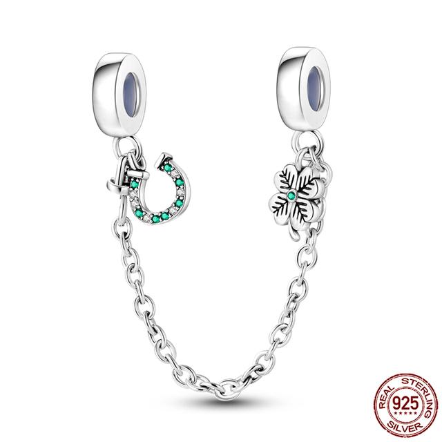 2023 mode Frühling Glück Vier Kleeblatt Serie 925 Sterling Silber Charms Perlen Fit Fasion 925 Armband DIY Schmuck
