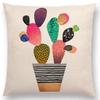 Latest Lovely Happy Cactus Pretty Pineapple Colourful Ice Cream Precious Agate Prints Car Cushion Cover Sofa Throw Pillow Case