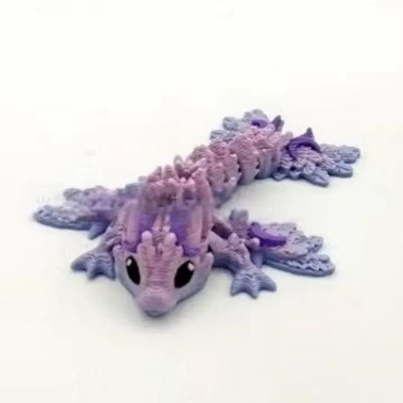Pachet de 6 Ouă Mici Misterioase de Dragon, Ouă de Dragon de Paște Imprimate 3D, Umpluturi pentru Coșul de Paște, Animale Imprimate 3D pentru Distracție, Cadouri Decor pentru Birou de Acasă