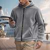Herren Wende Kapuzen Reißverschluss Jacke Lockerer Schnitt Street für Herbst Winter