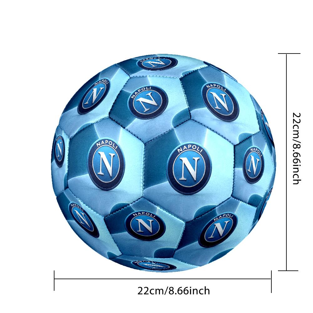 Napoli FC Size 5 Standard Football Durable Training Match Soccer Ball for Adult Outdoor Sports