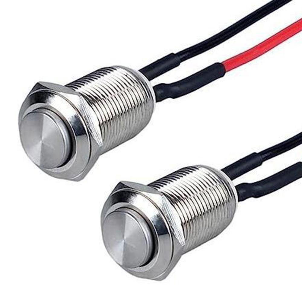 Set of Ten Reliable Waterproof Momentary Push Buttons in a Space Saving Design Great for Multiple Applications