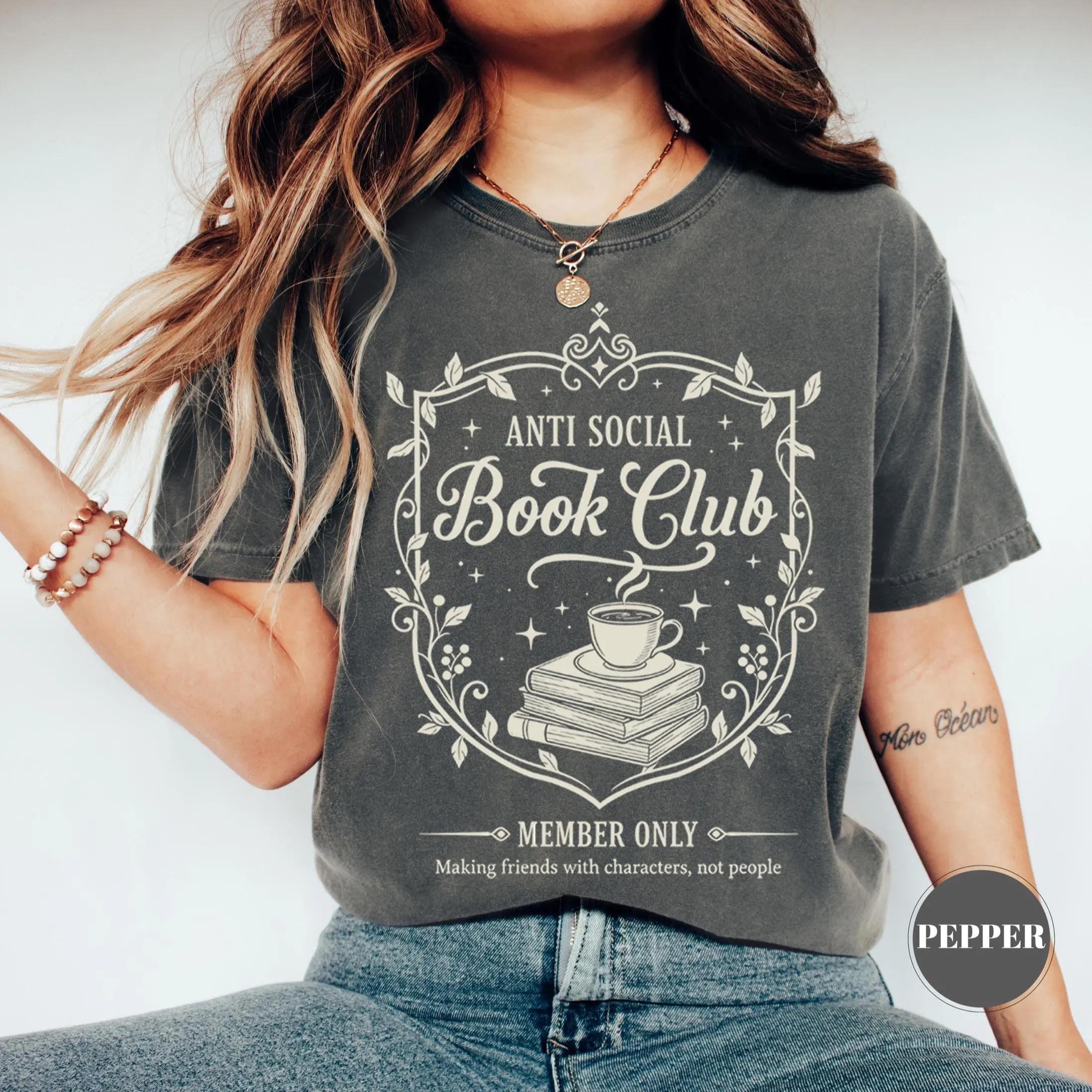 

Plus Size Womens Book Club Print TShirt Pure Cotton Breathable Stylish Versatile Street Style Streetwear Oversized XL