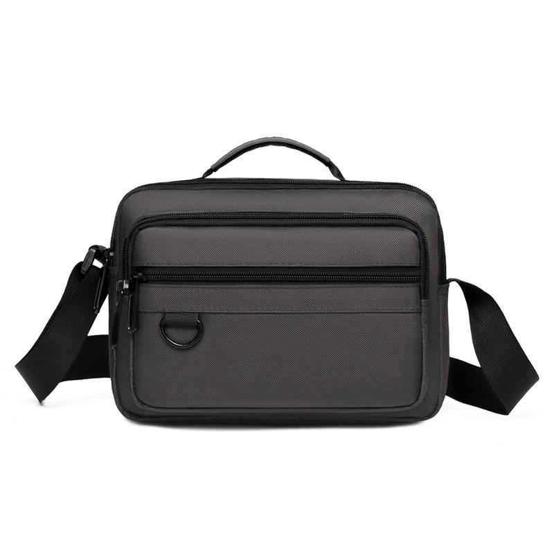 

Мужская деловая повседневная многоотделенческая сумка через плечо - Модная текстурированная сумка. серый