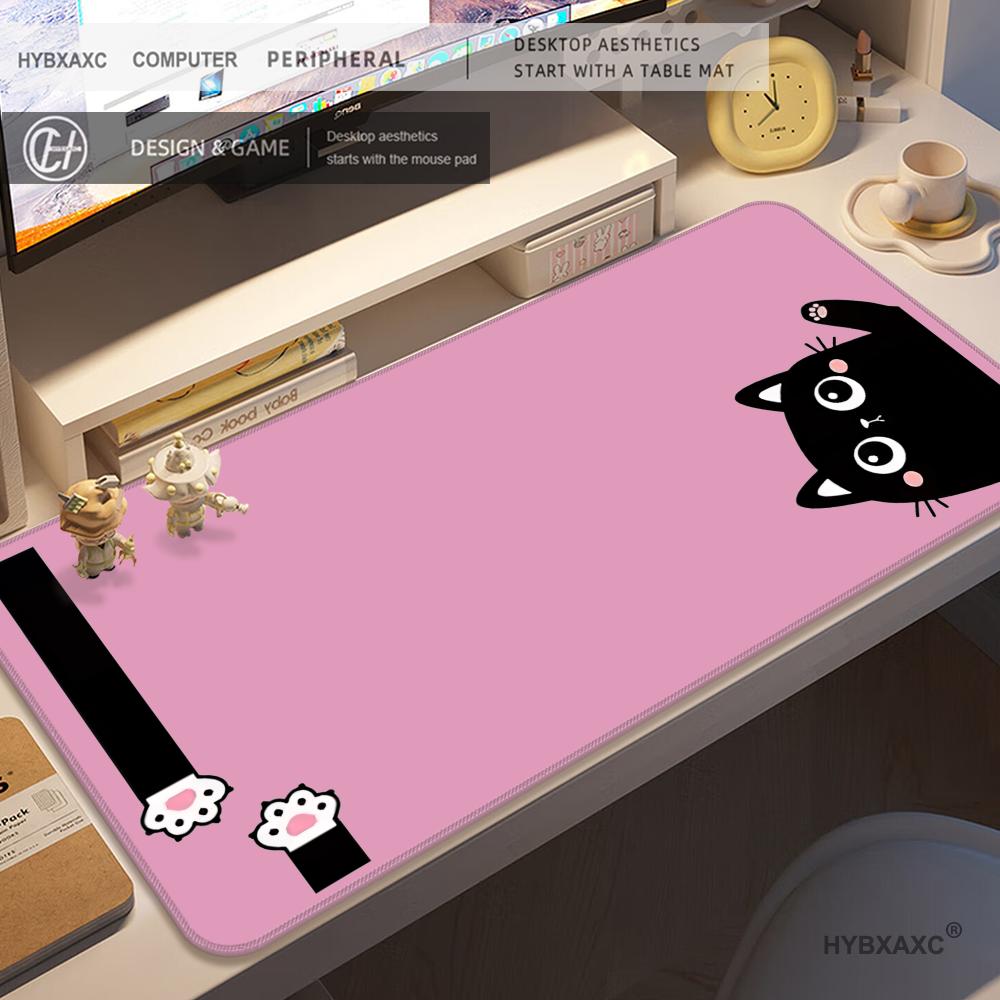 HYBXAXC Office Game Cute cat Mouse Pad Large Square Computer Table Mats Rubber Anti-slip Mousepads Small Decor Desk Pads playmat