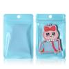 Macaron Colorful Transparent Pearlescent Thickened Recyclable Eco Friendly Offset Printing Zipper Top PE Material Jewelry Small
