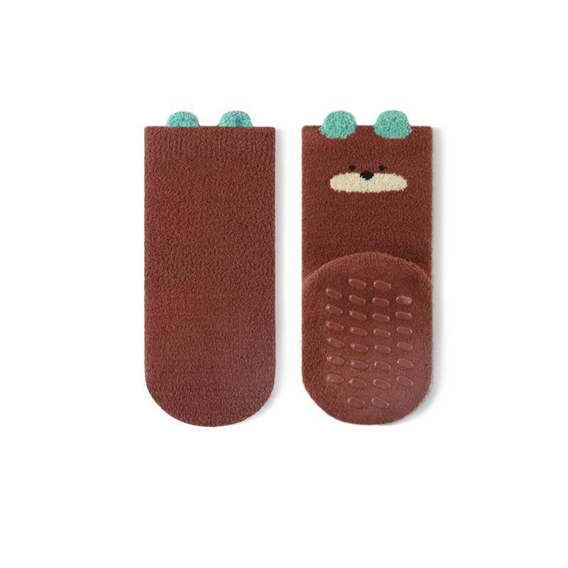 Baby Toddler Boy Girl Socks Warm Children's Floor Home Socks Anti Slip Casual Cute Kids Socks For Girls Boys 0-5Years Autumn Winter