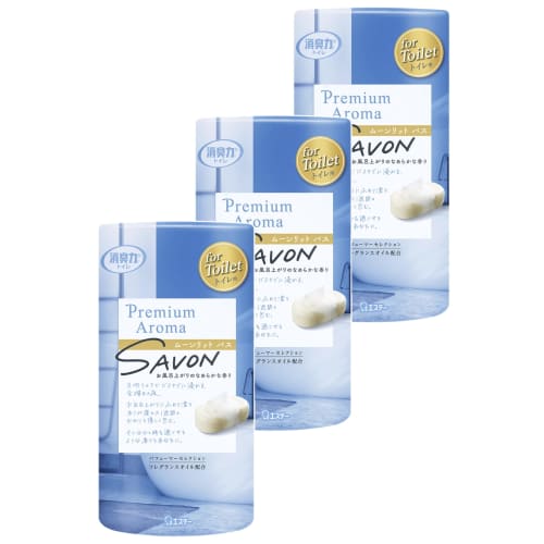 

Deodorizing Power Premium Aroma Bulk Purchase for Toilets, Standing Type Sabon Moonlit Bath, 400mL x 3 Bottles, Toilet Deodorizing Power, Just Place I