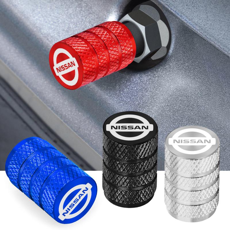 For Nissan MBQ1Car Wheel Tire Valve Caps Tyre Stem Covers Airdust Waterproof Accessories for Nissan X-trail Qashqai Note Juke Sentra Patrol