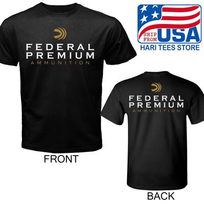 Federal Ammunition Lov Střelba Puška Pistole Černé Tričko Velikost S-5XL Unisex Tričko
