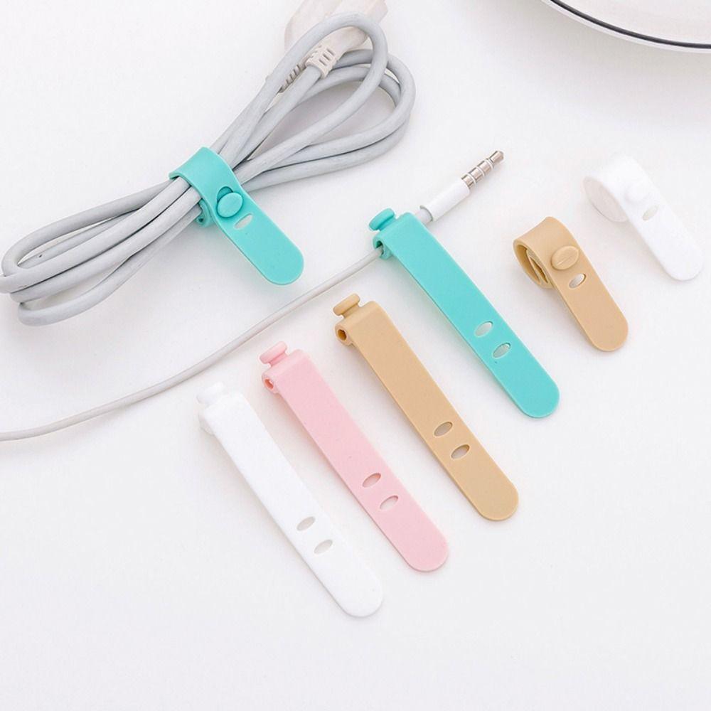 Home Office Supplies Cable Winder Ties Wire Binding Strap USB Cable Fastener Tape Cable Organizer