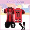 Tricou Ac Milan de Casă 2023-24 Mărimi Copii și Adulți Îmbrăcăminte Fotbal