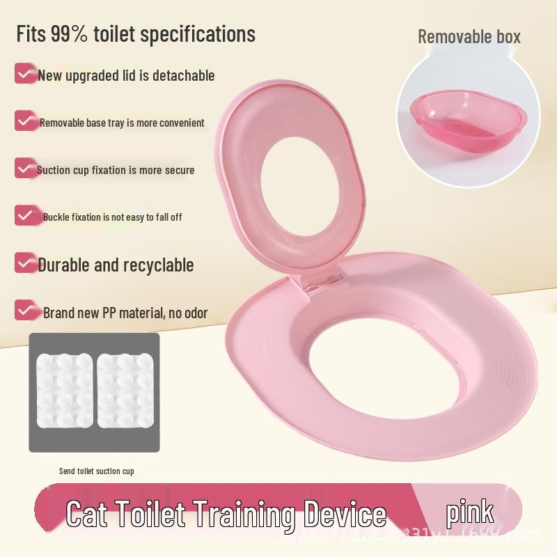 2025 Odor-Proof Detachable Cat Litter Box with Toilet Shovel Kitten Training Supplies