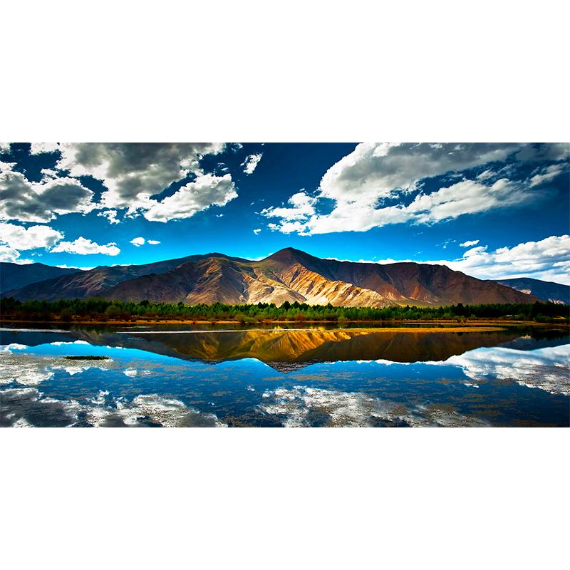 

5D DIY Полный комплект для алмазной живописи Горный пейзаж Алмазная вышивка Озерный пейзаж Вышивка крестом Гостиная Настенное искусство Домашний декор Full Round 20x40CM