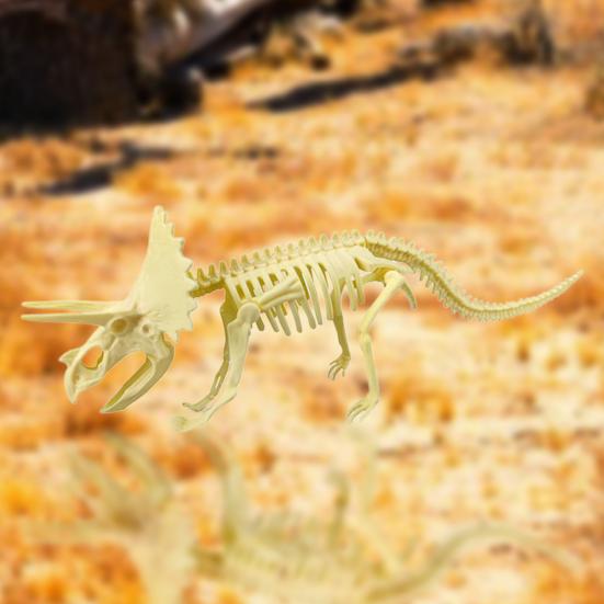 7Pcs/Set  Dinosaur Model Creative Collectible Detailed Archeological Dinosaur Skeleton Toy for Child