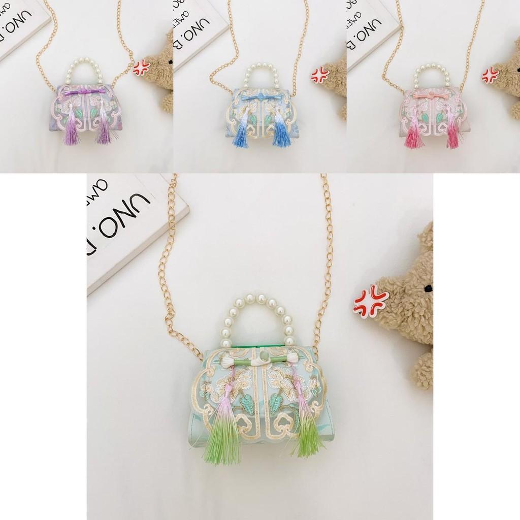 Kids Girl Cute Shoulder Bag With Polyester Material And Decorative Stitching For School