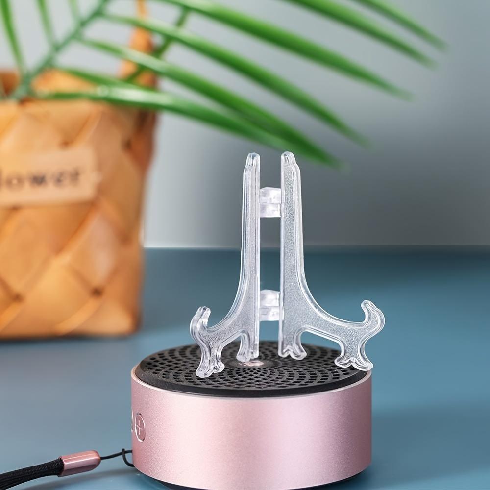 Set of 52 Clear Plastic Classic Style Easels - Display Stand Plate Holders for Pictures, Artworks, and Plaques