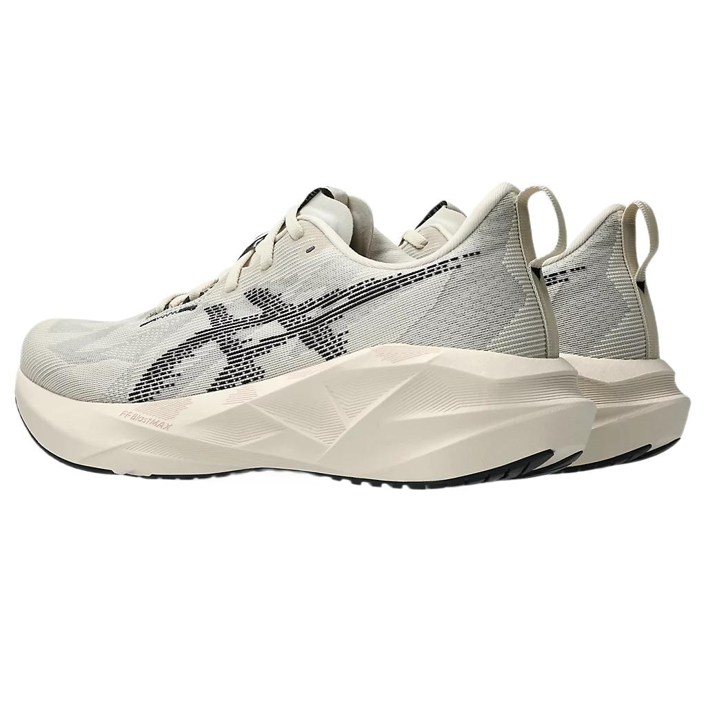 Asics Novablast 5 Fashionable Minimalist Shock Absorbing Low Top Running Shoes Men Sneakers Beige Black 1011B974-250