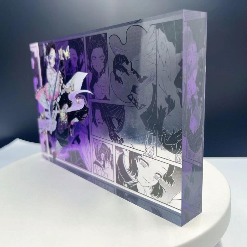 Neuer Demon Slayer Kreativer Hochwertiger Bar Chi Tokitou Muichirou Acryl-Ziegel Computer Desktop Ornamente Anime Peripherie Geschenke