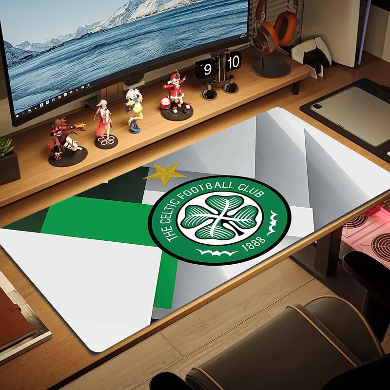 Celtic Football Club Print Cushion Non-slip Laptop Tablet Big Mousepad XXL Mat Mini PC Playmat With Lock edge