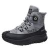 Men's plush velvet padded warm winter thick bottom heightening casual hiking outdoor mountaineering snow boots cotton boots