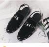 Men's Plus Size Leather Fisherman Sandals - Breathable, Hollow Buckle, Formal British Style for Summer