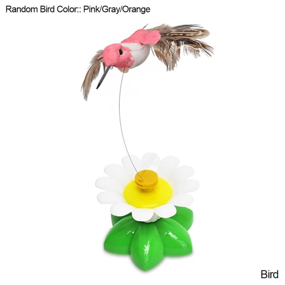 Interactive Cat Toys USB Electric Intelligent Rolling Ball Toy Cats Pet Silicone Automatic Rotate Mouse Tail Kitten Teaser Stick