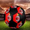 Pallone Calcio a 5 AC Milan Colorato Per Tutte le Età Misura 5 Cucito a Macchina PVC Pronto per la Competizione Resistente Alto Rimbalzo