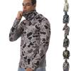 Men’s Fishing Sun Hoodie Camouflage Quick Dry Mesh Breathable Outdoor Face Cover Long Sleeve Shirt
