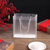 10pcs Frosted Plastic Gift Bags with Rope Handles Gift Bags Shopping Bag for Small Business Gifts Wedding Party Favors Birthdays Treat Wrap Bags