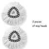 Suitable For Vileda And Ocedar Spin Mop Heads Triangular Cleaning Cloth Pad Brush Head Replacement Accessories