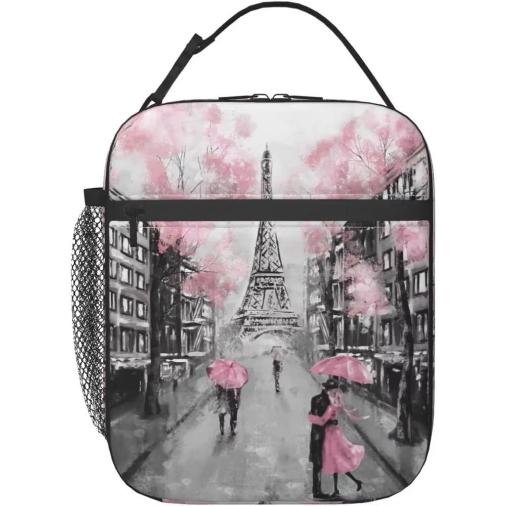 Lunch Bags  Eiffel Tower Lunch Box for Men Women Insulated Reusable Portable Lunch Tote Adults Lunch Bag for Office