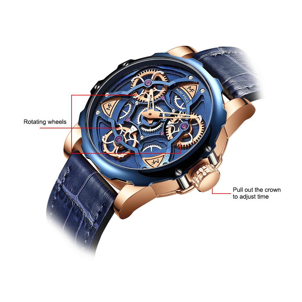 Top Luxury With Box Mini Focus Brand Watch Hollow Men's Watch Casual Men's Quartz Watches